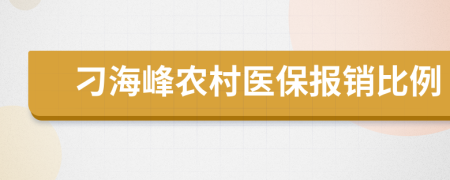 刁海峰农村医保报销比例