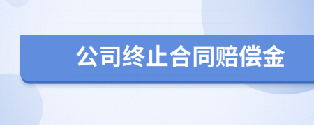 公司终止合同赔偿金