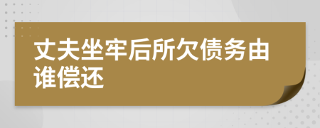 丈夫坐牢后所欠债务由谁偿还