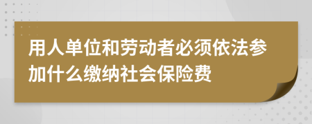 用人单位和劳动者必须依法参加什么缴纳社会保险费