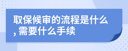 取保候审的流程是什么, 需要什么手续