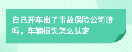 自己开车出了事故保险公司赔吗，车辆损失怎么认定