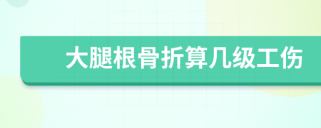 大腿根骨折算几级工伤