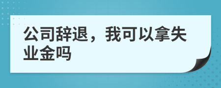 公司辞退，我可以拿失业金吗