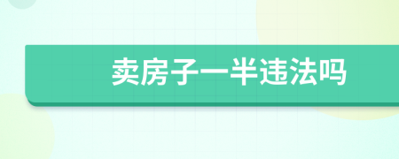 卖房子一半违法吗