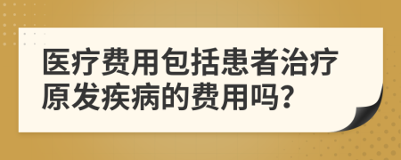 医疗费用包括患者治疗原发疾病的费用吗？