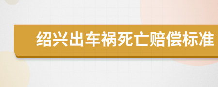 绍兴出车祸死亡赔偿标准