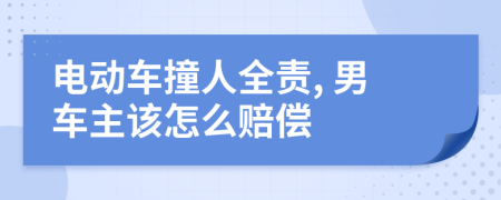 电动车撞人全责, 男车主该怎么赔偿