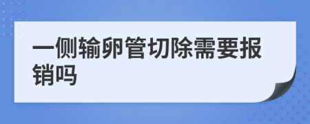 一侧输卵管切除需要报销吗