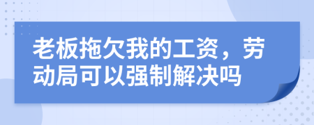 老板拖欠我的工资，劳动局可以强制解决吗