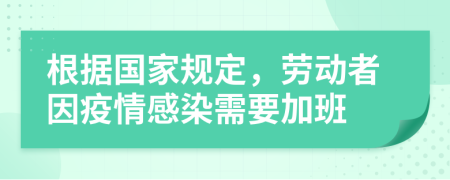 根据国家规定，劳动者因疫情感染需要加班