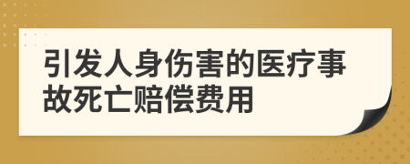 引发人身伤害的医疗事故死亡赔偿费用