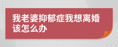 我老婆抑郁症我想离婚该怎么办