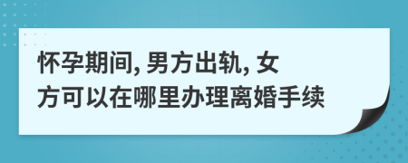 怀孕期间, 男方出轨, 女方可以在哪里办理离婚手续