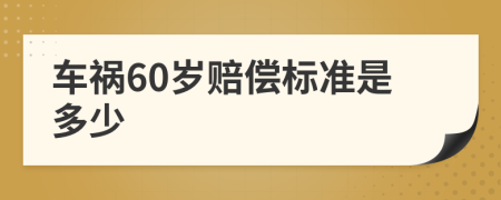 车祸60岁赔偿标准是多少