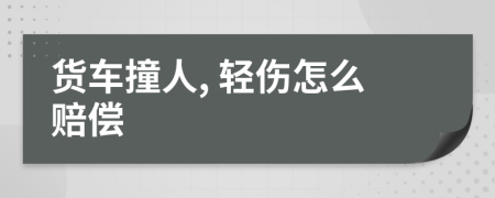货车撞人, 轻伤怎么赔偿
