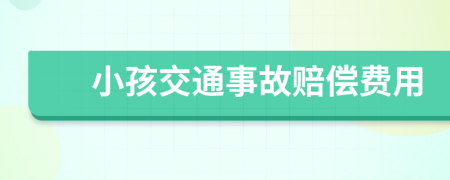 小孩交通事故赔偿费用