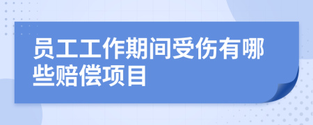 员工工作期间受伤有哪些赔偿项目