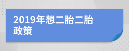 2019年想二胎二胎政策