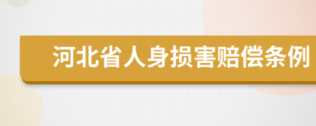 河北省人身损害赔偿条例