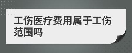 工伤医疗费用属于工伤范围吗