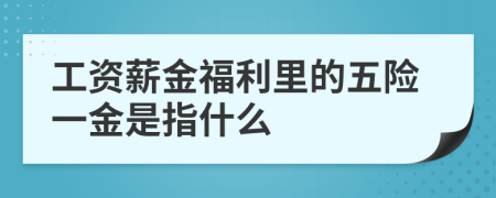 工资薪金福利里的五险一金是指什么