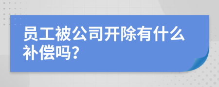 员工被公司开除有什么补偿吗？