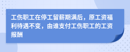 工伤职工在停工留薪期满后，原工资福利待遇不变，由谁支付工伤职工的工资报酬