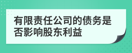 有限责任公司的债务是否影响股东利益