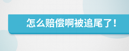 怎么赔偿啊被追尾了！