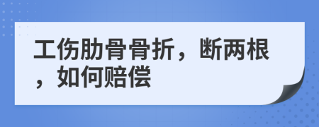 工伤肋骨骨折，断两根，如何赔偿