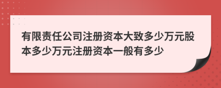 有限责任公司注册资本大致多少万元股本多少万元注册资本一般有多少