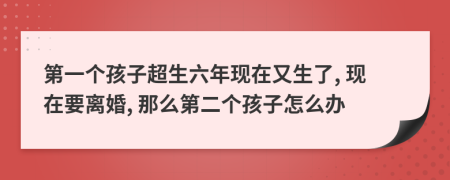 第一个孩子超生六年现在又生了, 现在要离婚, 那么第二个孩子怎么办