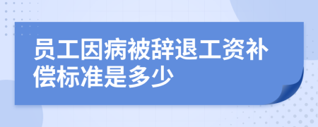 员工因病被辞退工资补偿标准是多少