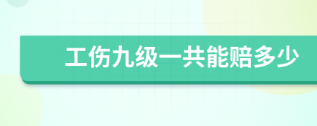 工伤九级一共能赔多少