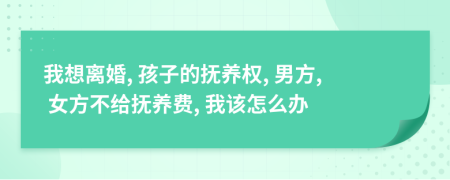 我想离婚, 孩子的抚养权, 男方, 女方不给抚养费, 我该怎么办