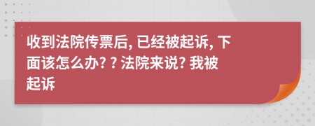 收到法院传票后, 已经被起诉, 下面该怎么办? ? 法院来说? 我被起诉