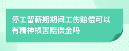 停工留薪期期间工伤赔偿可以有精神损害赔偿金吗