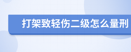 打架致轻伤二级怎么量刑