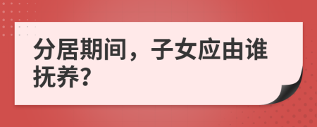 分居期间，子女应由谁抚养？