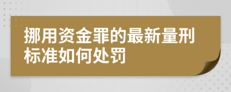 挪用资金罪的最新量刑标准如何处罚