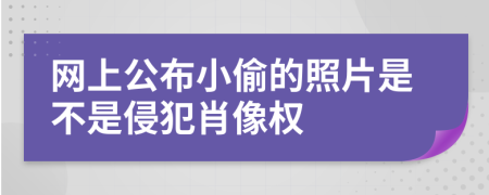 网上公布小偷的照片是不是侵犯肖像权