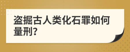 盗掘古人类化石罪如何量刑？