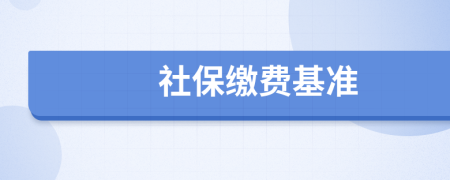 社保缴费基准