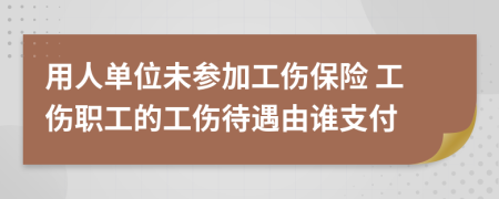 用人单位未参加工伤保险 工伤职工的工伤待遇由谁支付