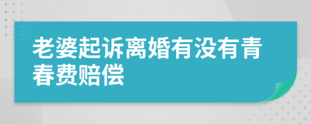 老婆起诉离婚有没有青春费赔偿