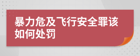 暴力危及飞行安全罪该如何处罚