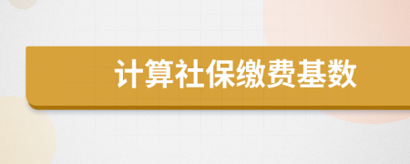 计算社保缴费基数