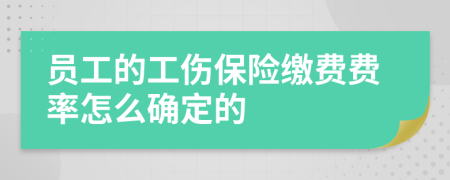 员工的工伤保险缴费费率怎么确定的