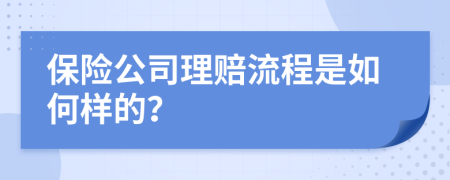 保险公司理赔流程是如何样的？